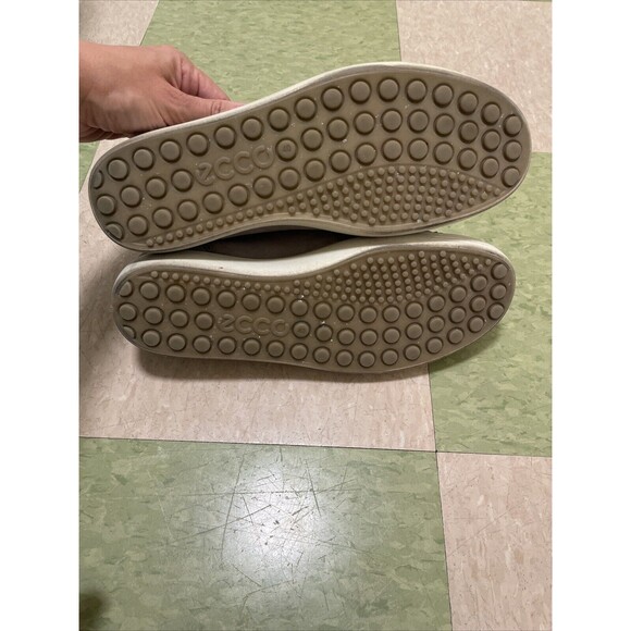 ECCO Grey Womens Soft 7 Walking Suede Leather Sneaker Size  9-9.5 40 EU Travel - Picture 5 of 9